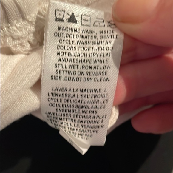 RW&CO. Black and Cream Fitted Tank Top - Picture 6 of 6